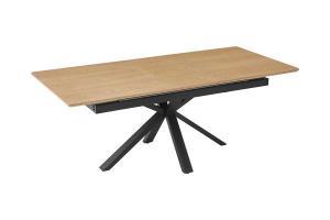 Extendable oak veneer table 160/200*90*75 cm