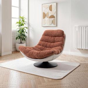 SILLON ARTI GIRATORIO 360º. TAPIZADO CALDERA JASPEADO Y EXTERIOR BEIGE (ANTIMANCHAS, IGNIFUGO, ANTIARAÑAZOS MASCOTAS) 92*110*78 CM