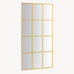 Espejo metal ventana oro 180*90