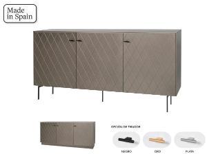Pearl lacquered Diamond 3 P sideboard 182*90*40 cm