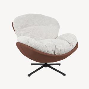 Egg Chair 360º drehbar, Terrakotta-Polsterung