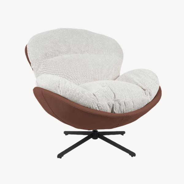 SILLON EGG GIRATORIO 360º. TAPIZADO INTERIOR TERRACOTA (ANTIMANCHAS, IGNIFUGO, ANTIARAÑAZOS MASCOTAS) 91*98*100 CM