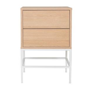Push 2 C Tisch, Eichenmelamin, Metallgestell, 72,5*48*33,5 cm