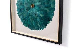 Display case with wooden frame 80*80 cm