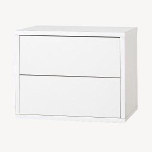 COMODA PUSH 4 C. LACADO BLANCO, BASE METAL ORO. 100*95*40 CM