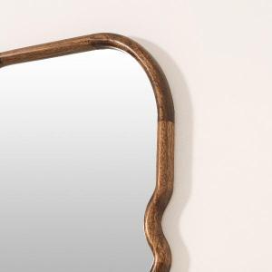 Walnut wood mirror 160*60 cm zigzag