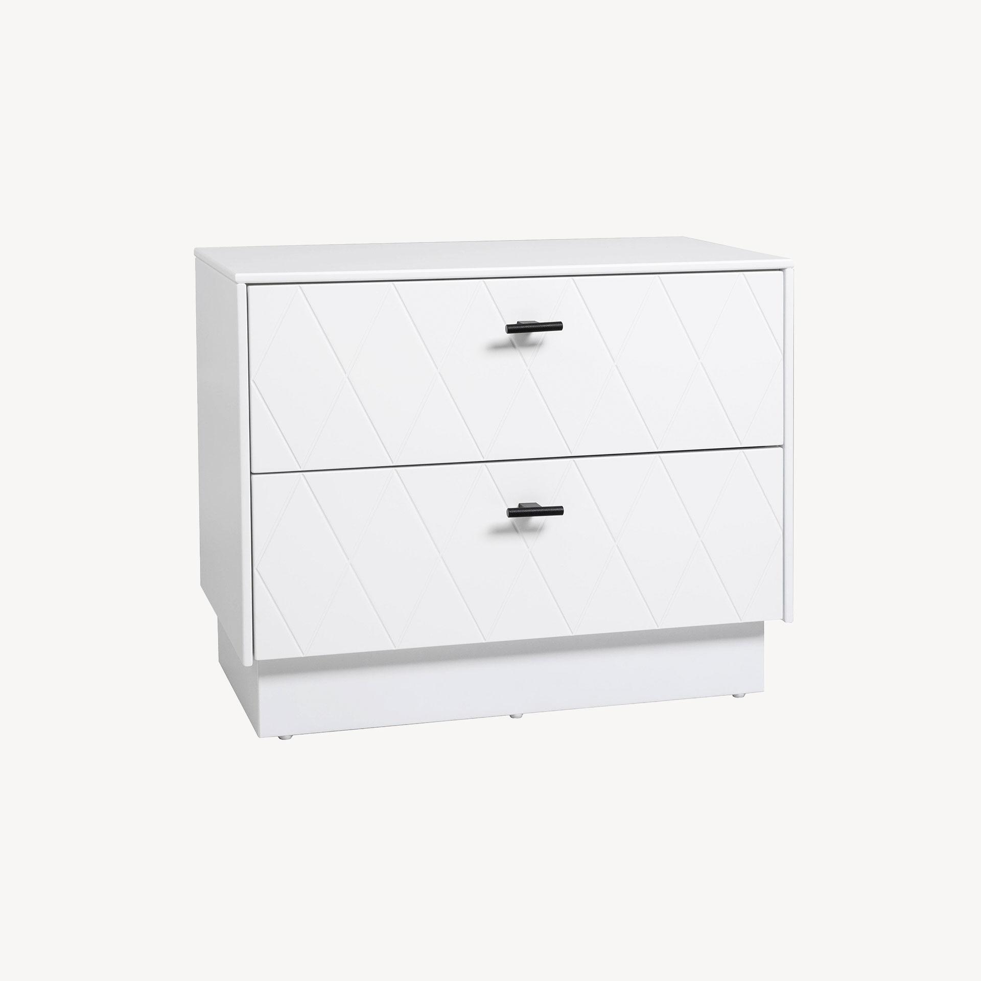 Mesita Diamon 2 C lacado blanco 61*50*34