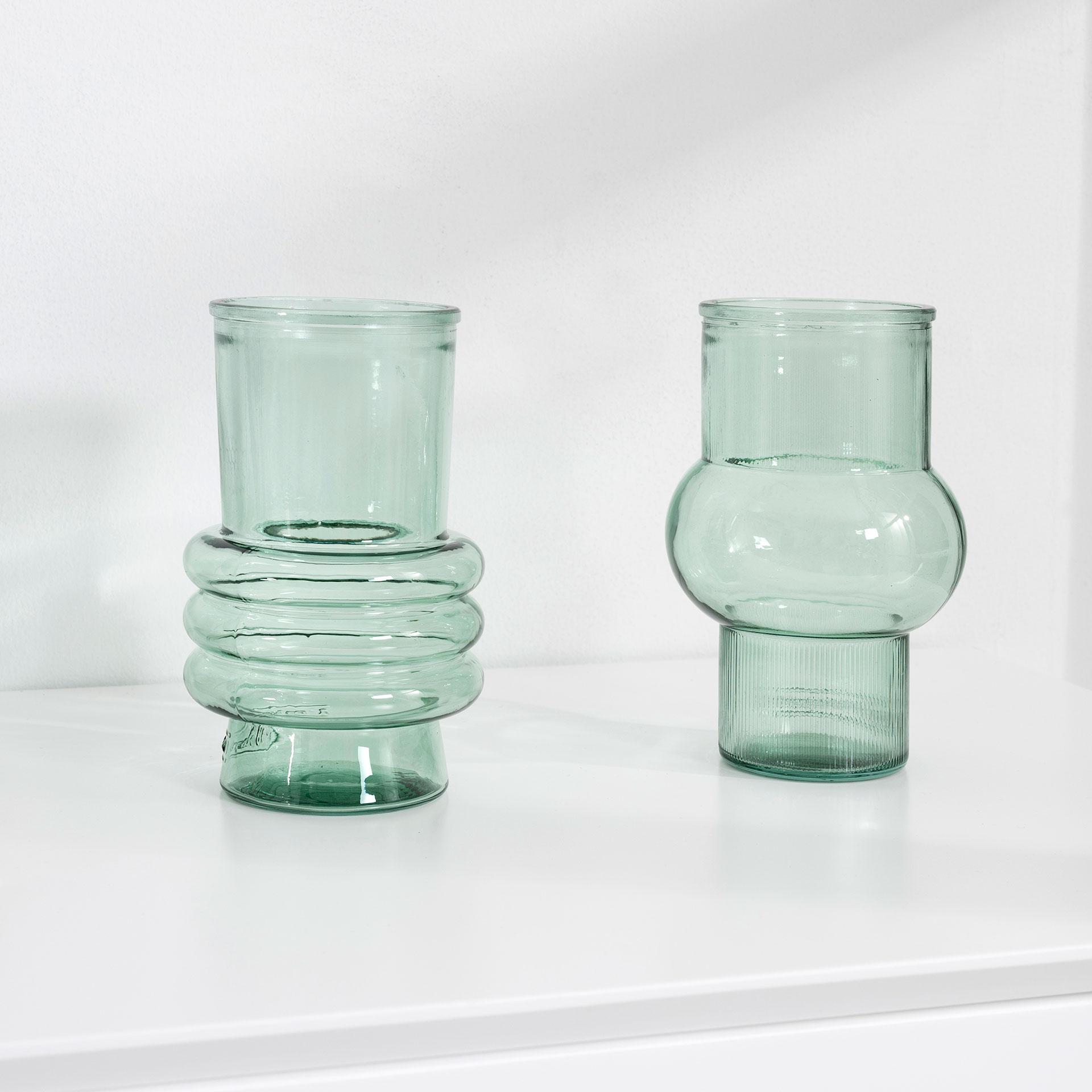 Javea green bottle 17 cm