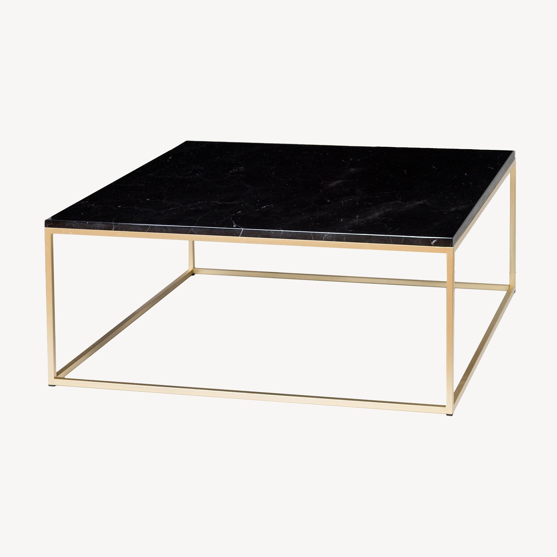 Mesa de centro metal y tapa de mármol