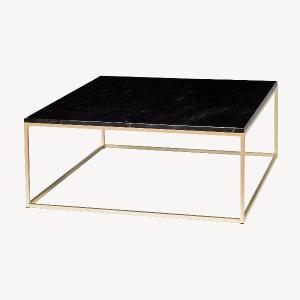Mesa de centro metal y tapa de mármol