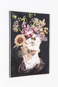 Set of 2 oil paintings with wooden frame 60*90 cm/unit.