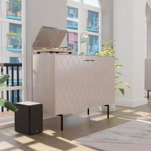 APARADOR DIAMOND 3 PUERTAS, VISAGRAS DE FRENO 182*90.5*40 CM. LACADO PERLADO