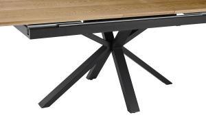 Extendable oak veneer table 160/200*90*75 cm