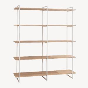 Estantería Dalt 3 bases metal blanco 150 cm