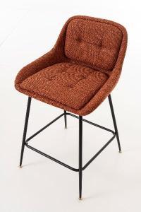 Sgabello girevole Belmont 360º, rivestimento nero