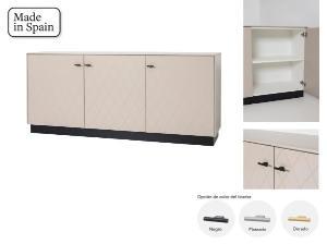 Aparador Diamond 3 P lacado Visón 182*80*40 cm