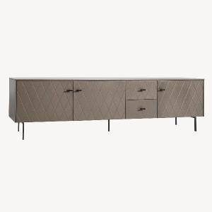 Muebles TV Diamond 3 P + 2 C lacado perlado 222*50*40 cm
