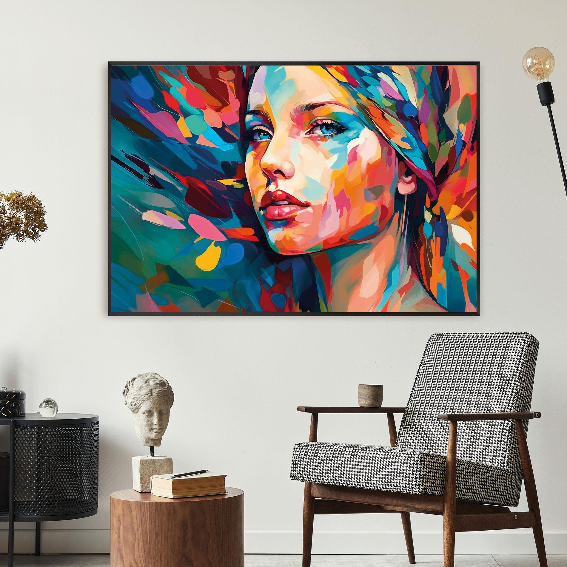 Cuadro cristal con marco 80*120 cm