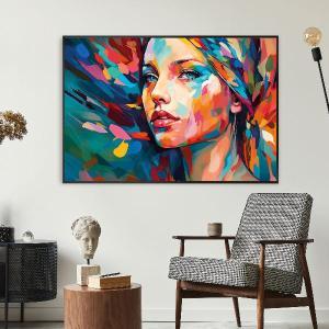 Cuadro cristal con marco 80*120 cm