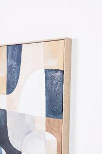 Set of 2 oil paintings with wooden frame 60*90 cm/unit.