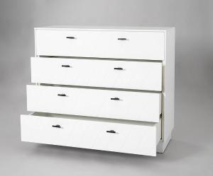 Comoda Diamon 4 C lacado blanco 102*90*42 cm
