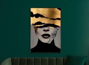 Cuadro cristal con marco 80*120 cm