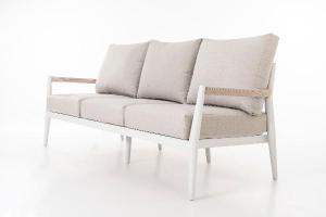 Formentor white terrace set and beige seat