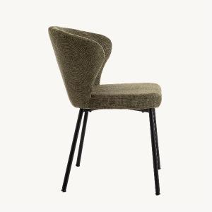 Chaise Vega, revêtement vert