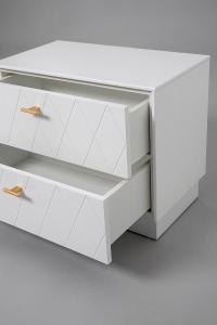 Mesita Diamon 2 C lacado blanco 61*50*34