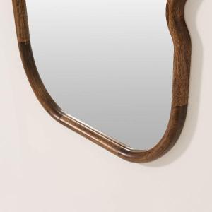 Walnut wood mirror 160*60 cm zigzag