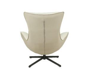 Hans 360º swivel armchair, beige upholstery