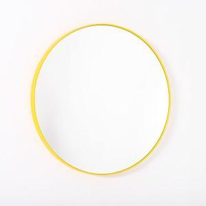 Espejo cirucla color amarillo varias medidas