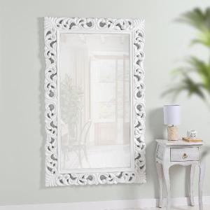 White resin mirror 95*155 cm
