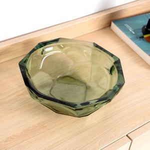 Green crystal centerpiece 25 cm