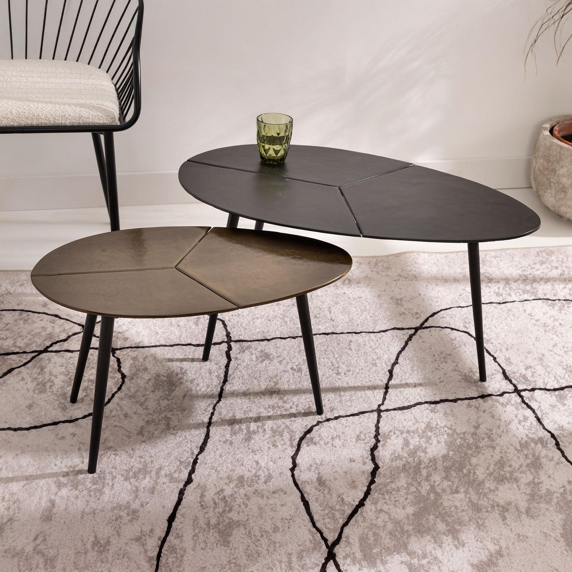 Couchtisch aus Metall, 60 cm