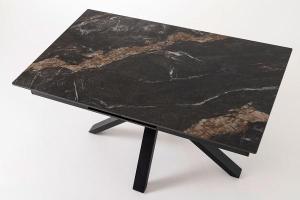 Extendable table with porcelain top 140/180*85*76 cm