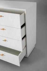 Comoda Diamon 4 C lacado blanco 102*90*42 cm