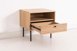 Mesita Nela chapa roble (KIT)