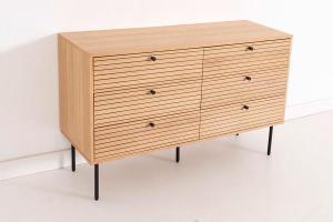 Nela oak veneer dresser (KIT)