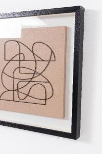 Display case with wooden frame 60*80 cm