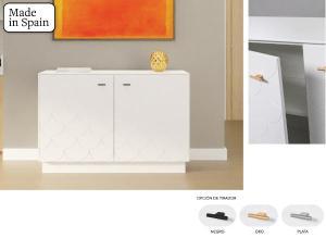 Consola Fish Tail 2 P lacado blanco 121*80*40 cm