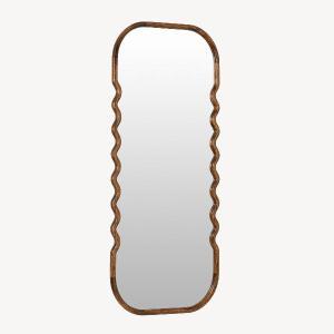 Walnut wood mirror 160*60 cm zigzag