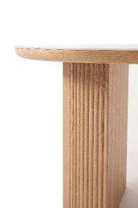 Dining table oak veneer and porcelain 200*90*75 cm