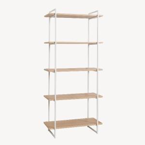 Estantería Dalt 2 bases metal blanco 80 cm