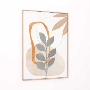 Set 2 cuadro con marco madera 50*70 cm/Ud.