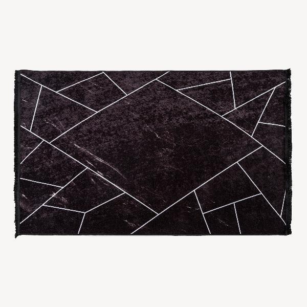 ALFOMBRA NEGRA Y PLATA (VARIAS MEDIDAS)