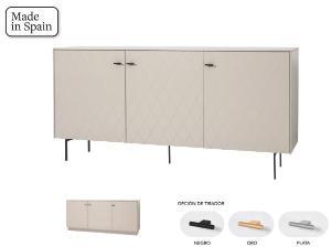 Aparador Diamond 3 P lacado Visón 182*80*40 cm