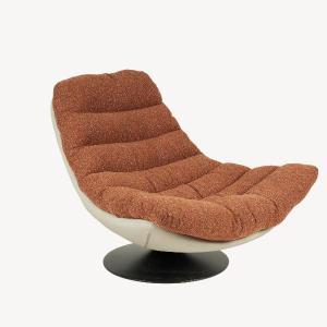 SILLON ARTI GIRATORIO 360º. TAPIZADO CALDERA JASPEADO Y EXTERIOR BEIGE (ANTIMANCHAS, IGNIFUGO, ANTIARAÑAZOS MASCOTAS) 92*110*78 CM
