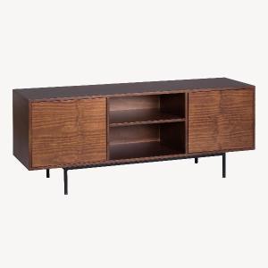 COMODA PUSH 4 C. LACADO BLANCO, BASE METAL ORO. 100*95*40 CM