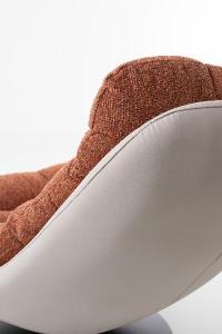 Arti 360º swivel armchair, caldera upholstery